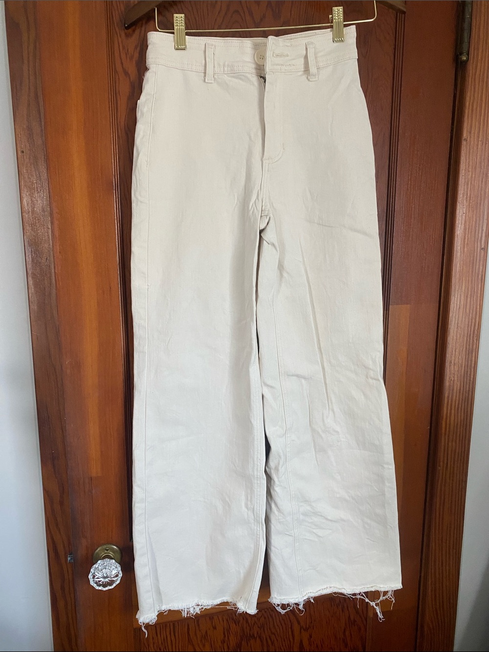 Oat New York Wide Leg Pants in Off-White/Cream